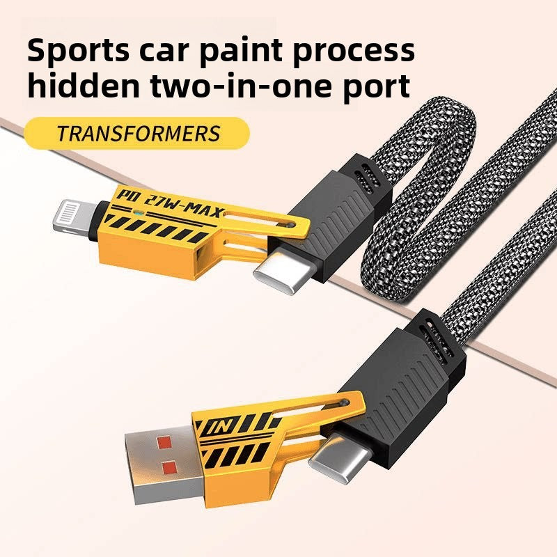 Four-in-One Fast Charging Data Cable
