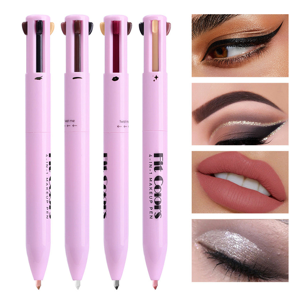Four-in-one multi-functional portable makeup pen