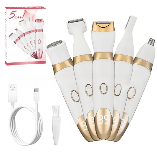 Four-in-One USB Rechargeable Electric Shaver