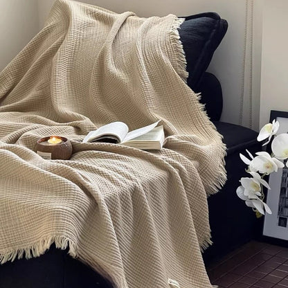 Four-Layer Combed Cotton Gauze Blanket