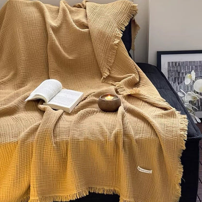 Four-Layer Combed Cotton Gauze Blanket