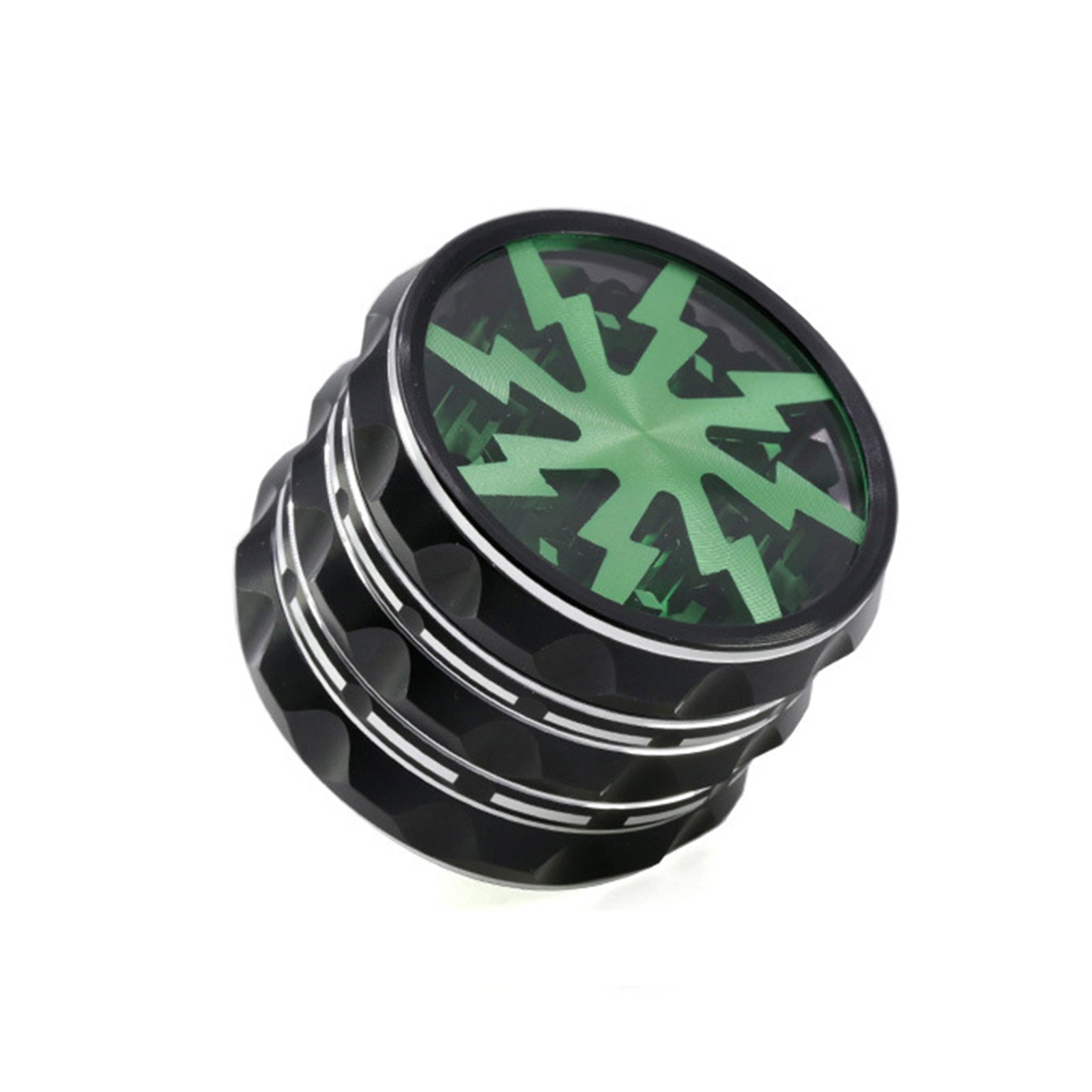 Four-Layer Transparent Zinc Alloy Grinder