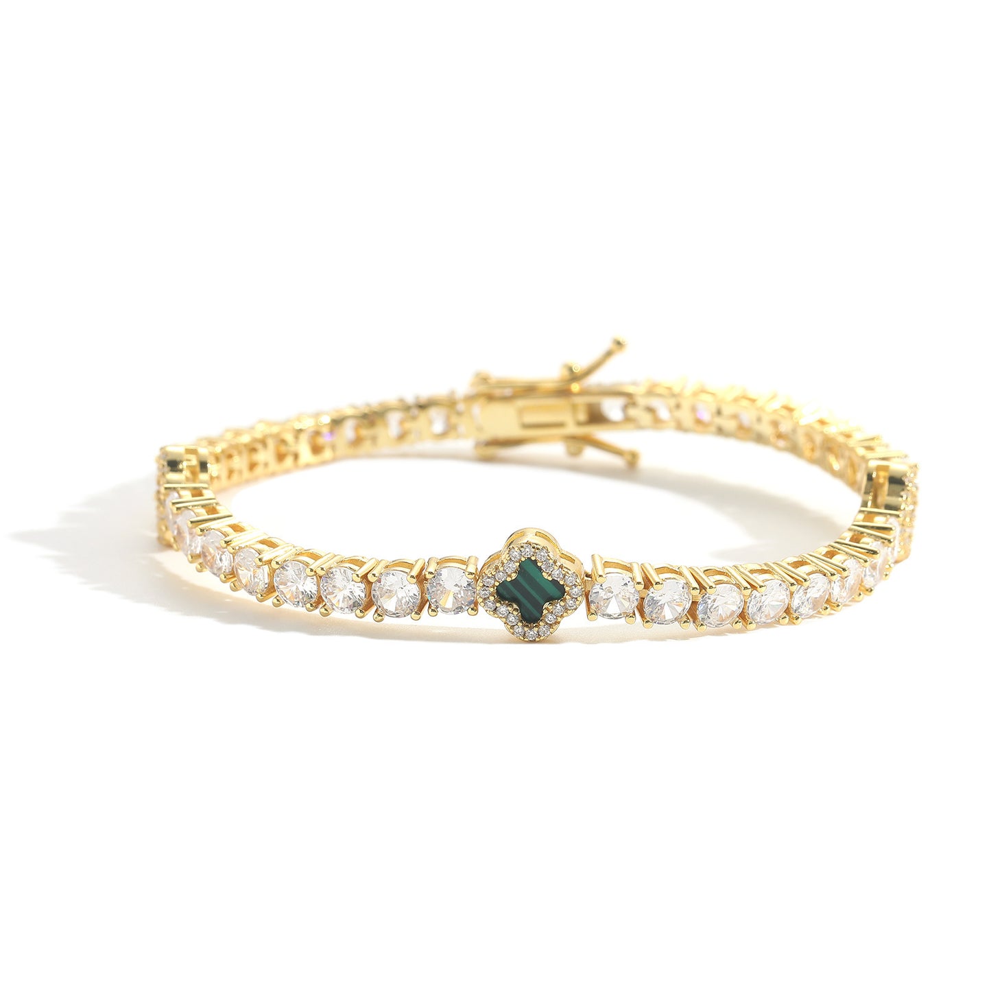 Four-Leaf Clover Chain Bracelet