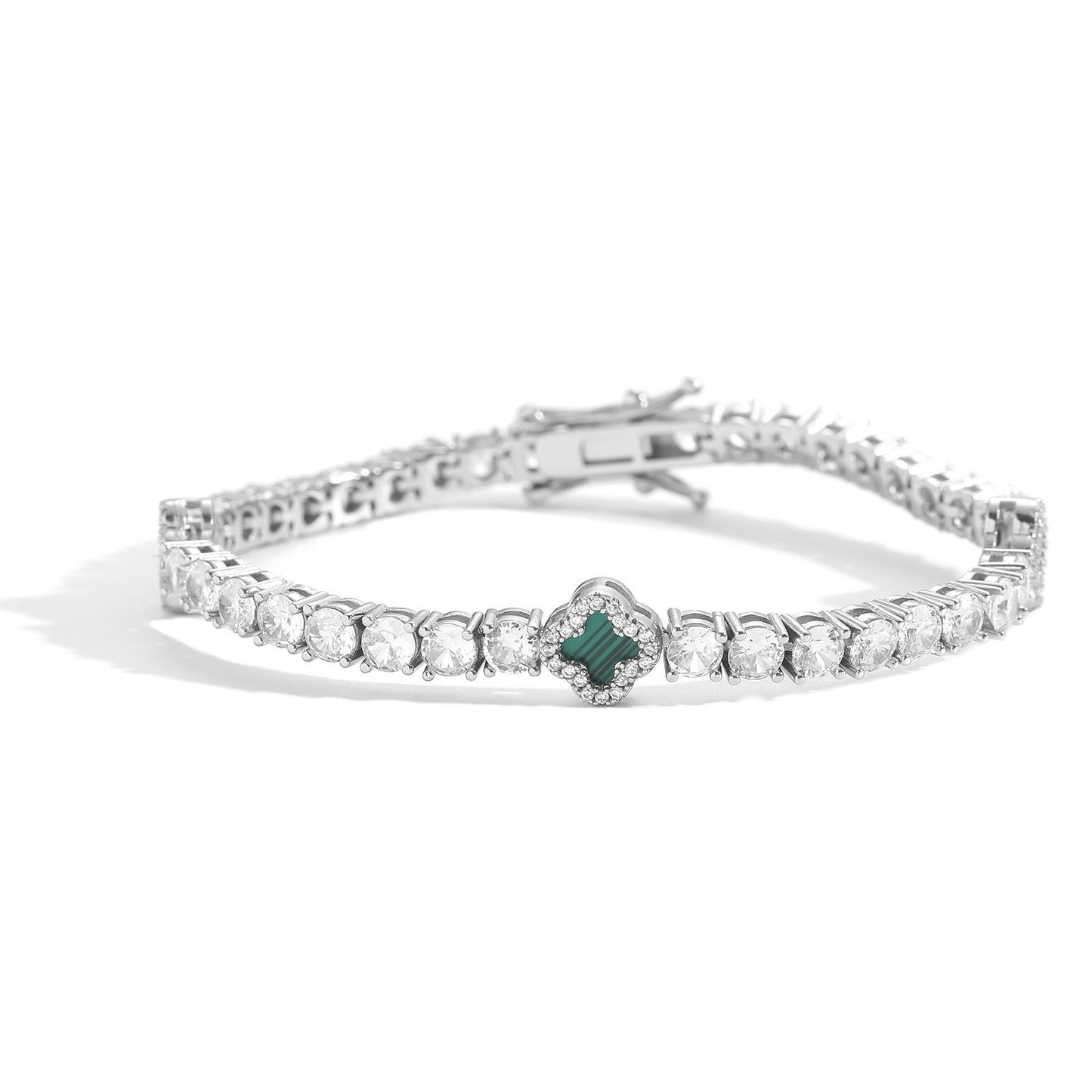 Four-Leaf Clover Chain Bracelet