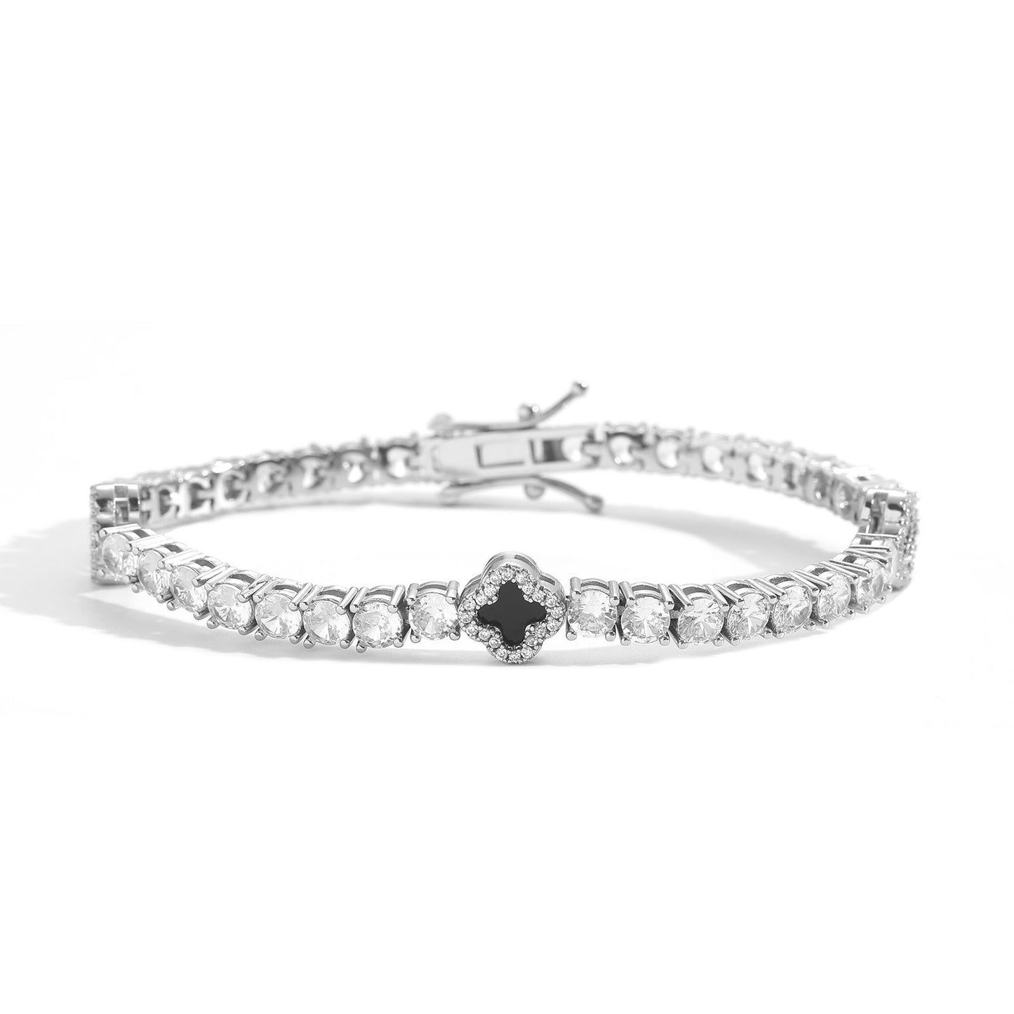 Four-Leaf Clover Chain Bracelet