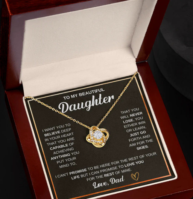 Four Leaf Clover Copper Necklace with Gift Box