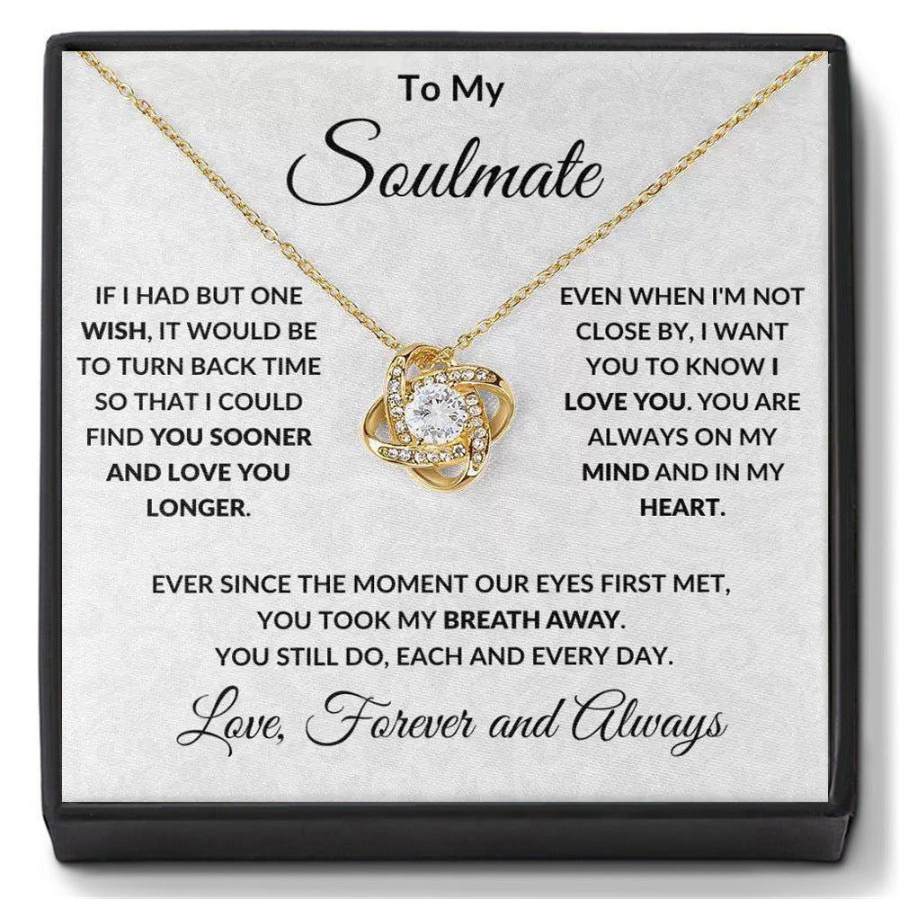 Four Leaf Clover Copper Necklace with Gift Box