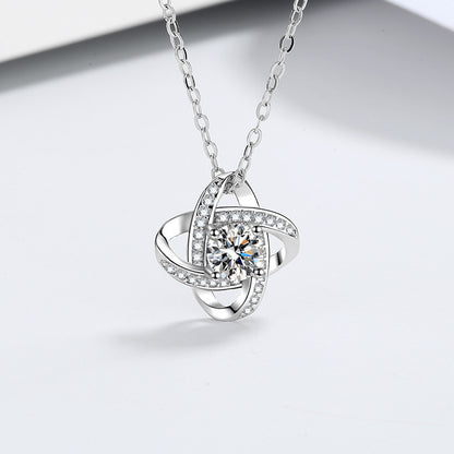 Four-leaf clover necklace pendant