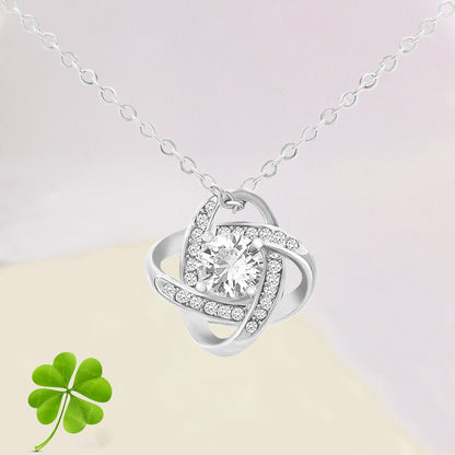Four Leaf Clover Zircon Necklace