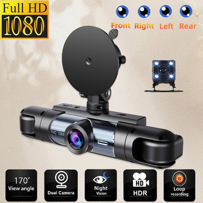 Four Lens Vehicle Dash Cam