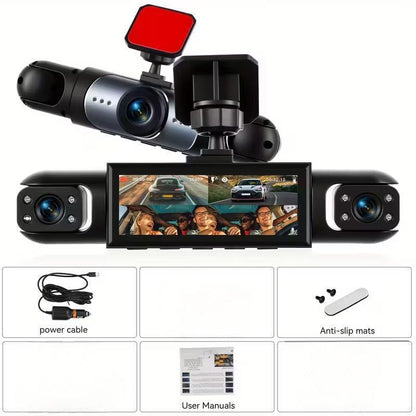 Four Lens WiFi Car DVR with 360 Monitoring