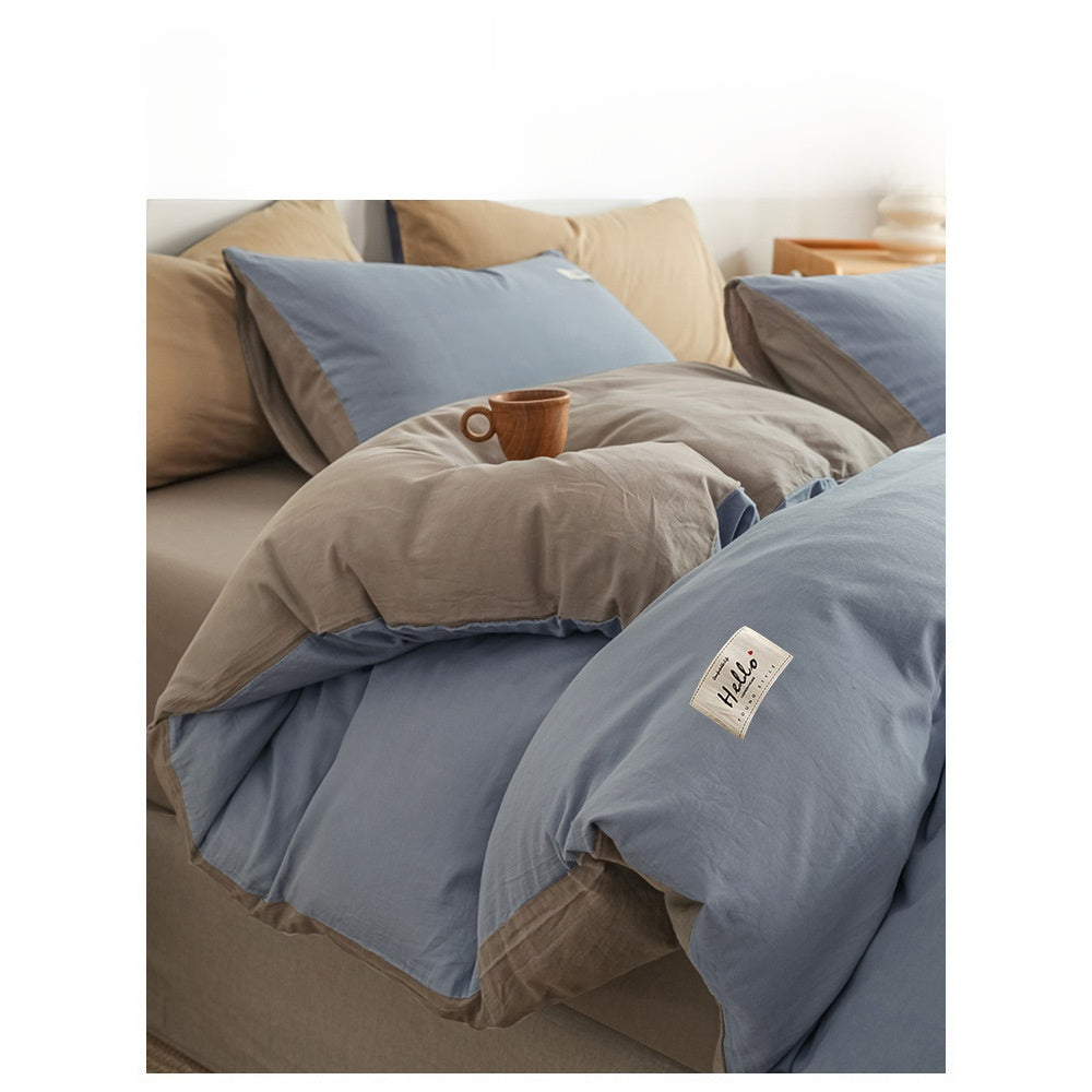 Four-piece cotton bed set