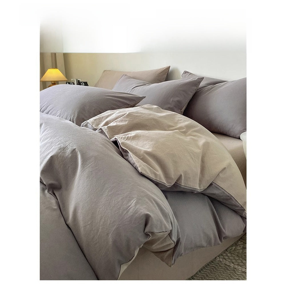 Four-piece cotton bed set
