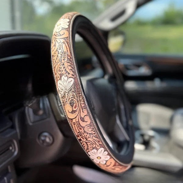 Four-Season Universal Steering Wheel Cover High-End Style Without Inner Ring Anti-Slip Breathable Steering Wheel Cover