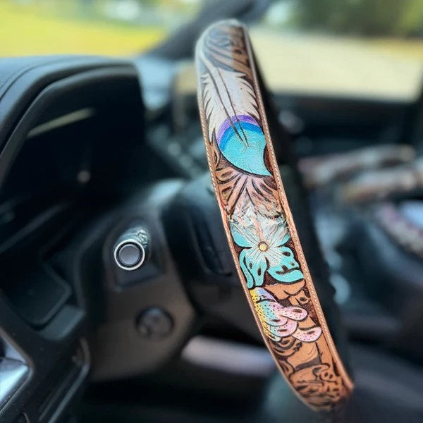 Four-Season Universal Steering Wheel Cover High-End Style Without Inner Ring Anti-Slip Breathable Steering Wheel Cover