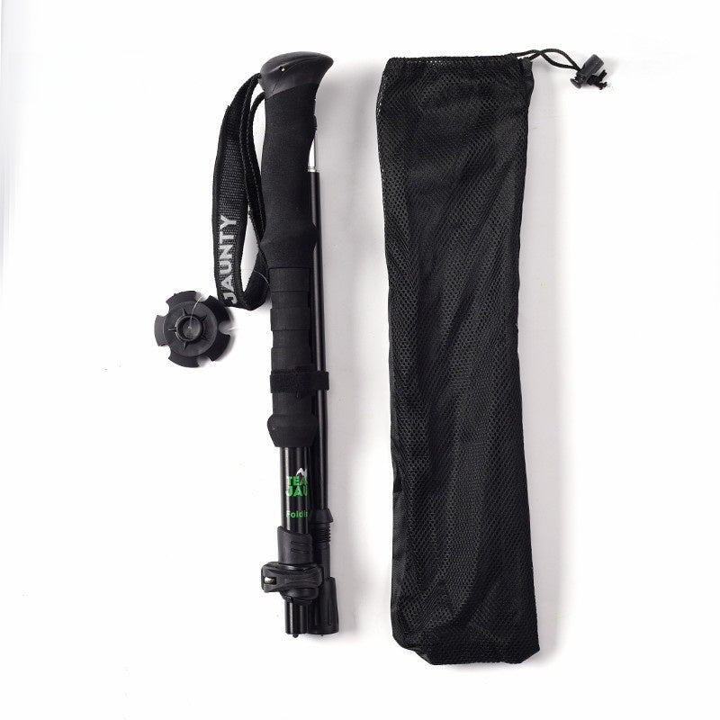 Four-Section Telescopic Aluminum Hiking Pole