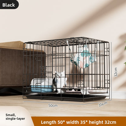 Four Story Indoor Cat Cage with Reinforced Frame