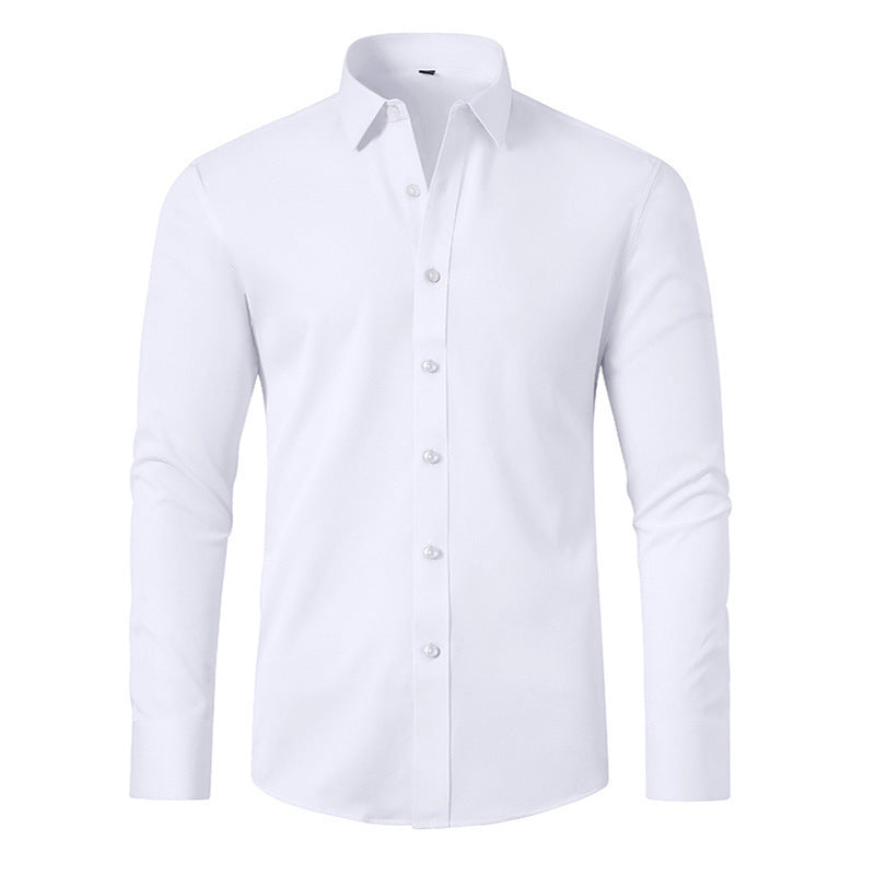 Four-Way Stretch No-Iron Mens Business Shirt