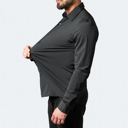 Four-Way Stretch No-Iron Mens Business Shirt