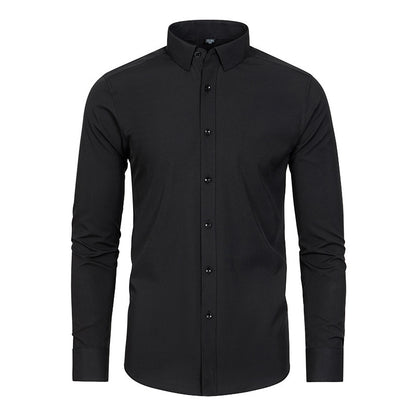 Four-Way Stretch No-Iron Mens Business Shirt