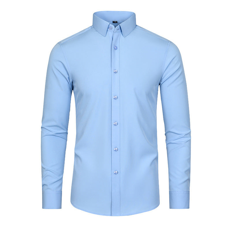 Four-Way Stretch No-Iron Mens Business Shirt