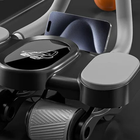 Four Wheel Abdominal Exercise Wheel with Elbow Support