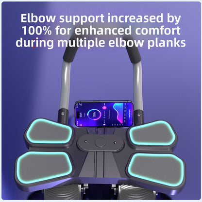 Four Wheel Abdominal Exercise Wheel with Elbow Support
