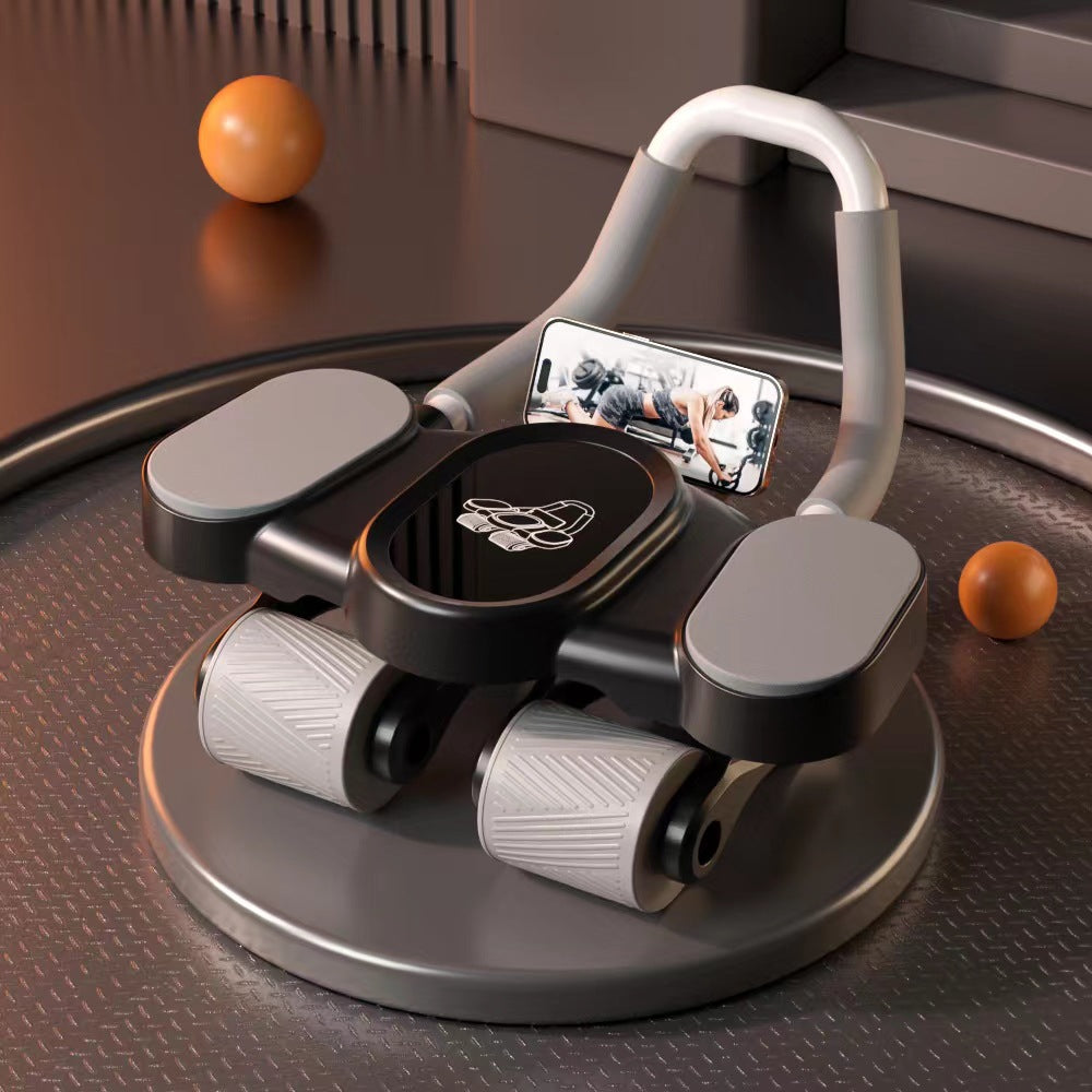 Four Wheel Abdominal Exercise Wheel with Elbow Support