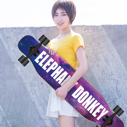 Four Wheel Double Warped Longboard Skateboard