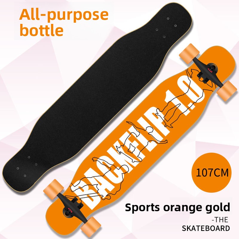 Four Wheel Double Warped Longboard Skateboard