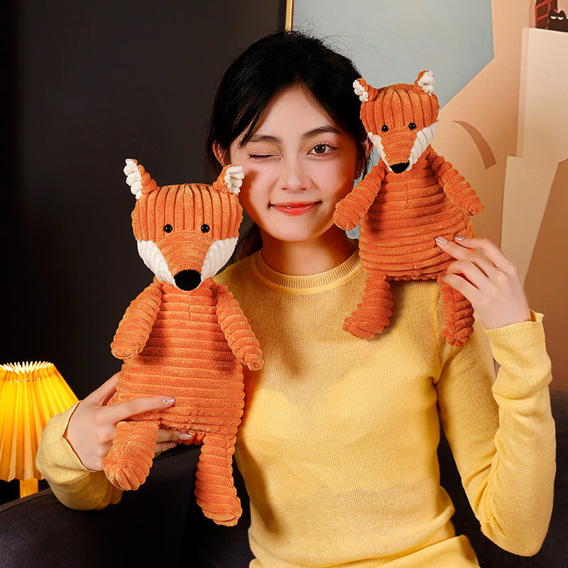 Fox Doll Cute Striped Fox Fur Toy