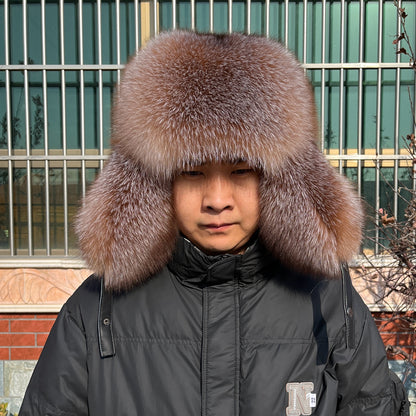 Fox fur hat
