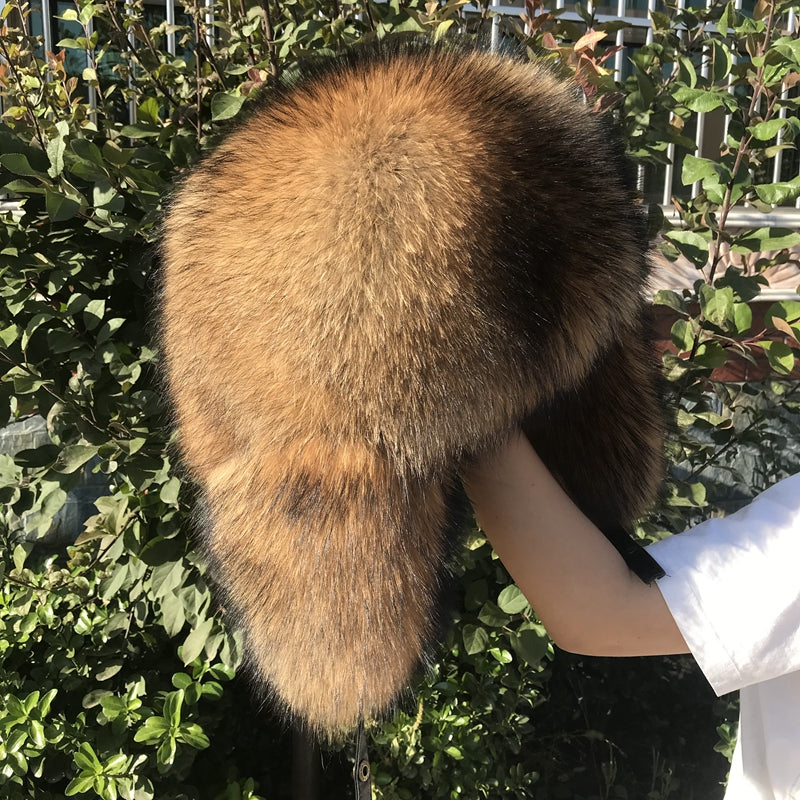 Fox fur hat