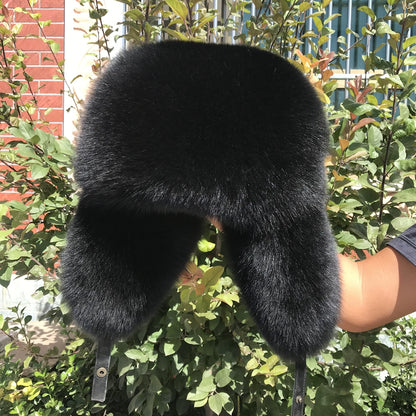 Fox fur hat