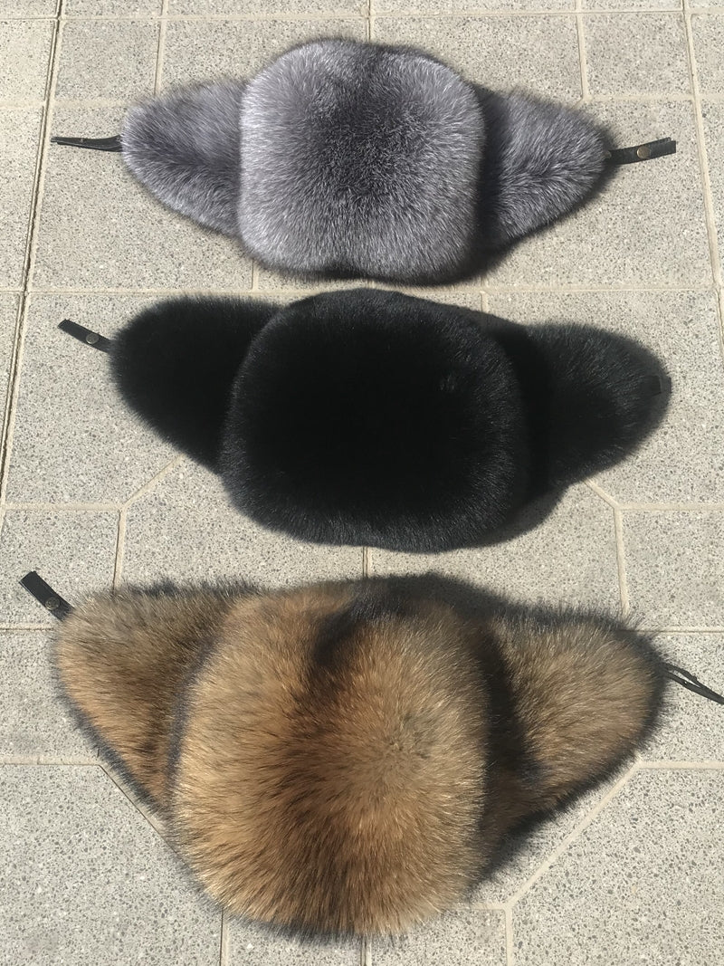 Fox fur hat