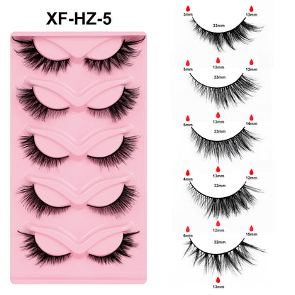 Fox Style False Eyelashes with Glue