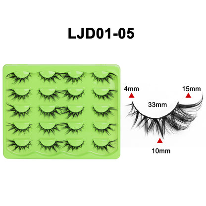 Fox Style False Eyelashes with Glue