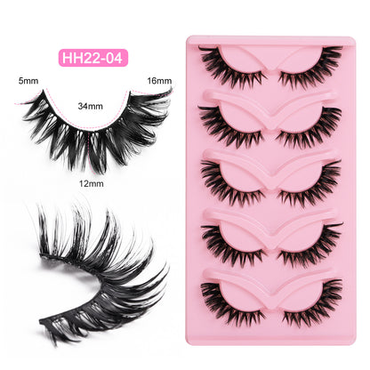 Fox Style False Eyelashes with Glue