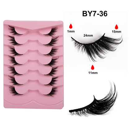 Fox Style False Eyelashes with Glue