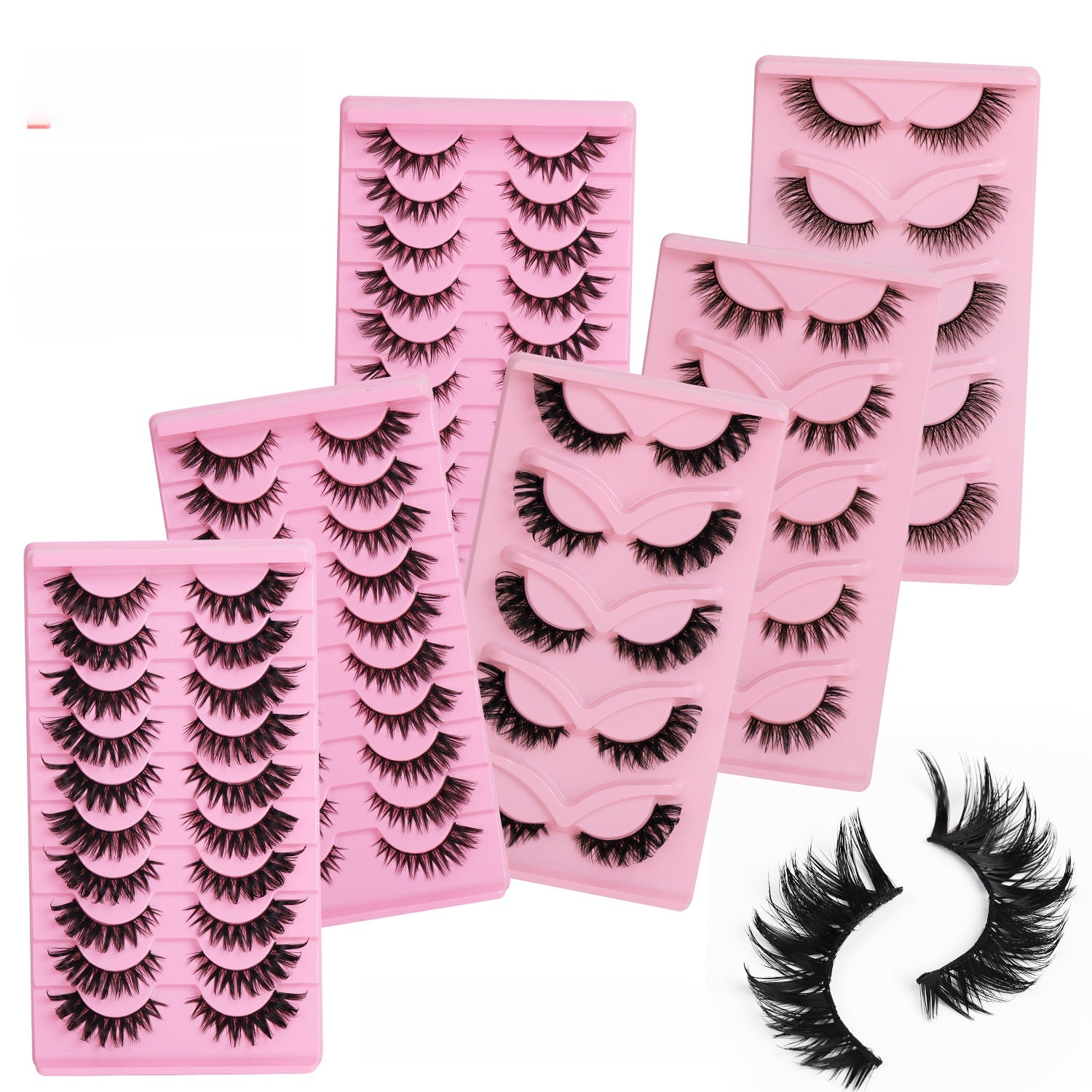 Fox Style False Eyelashes with Glue