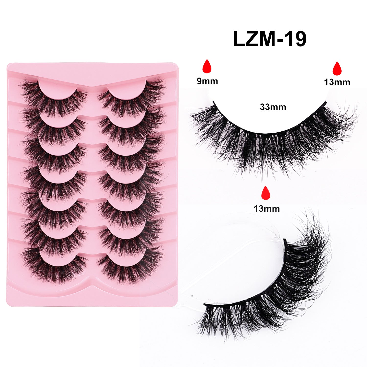 Fox Style False Eyelashes with Glue