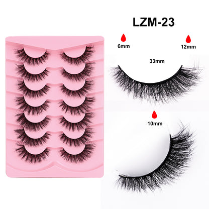 Fox Style False Eyelashes with Glue