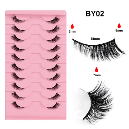 Fox Style False Eyelashes with Glue