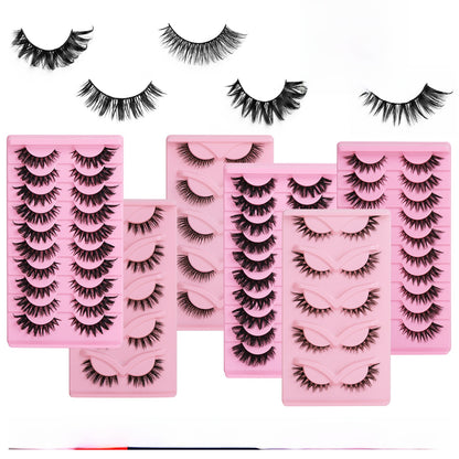 Fox Style False Eyelashes with Glue