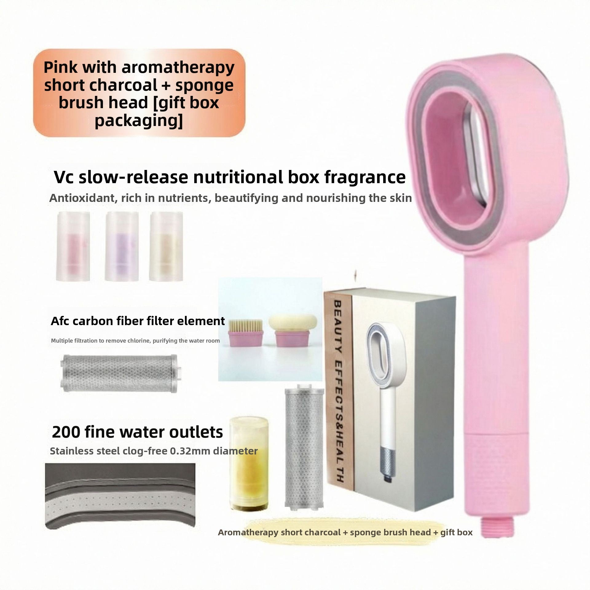 Fragrance Shower Head with Carbon Filter