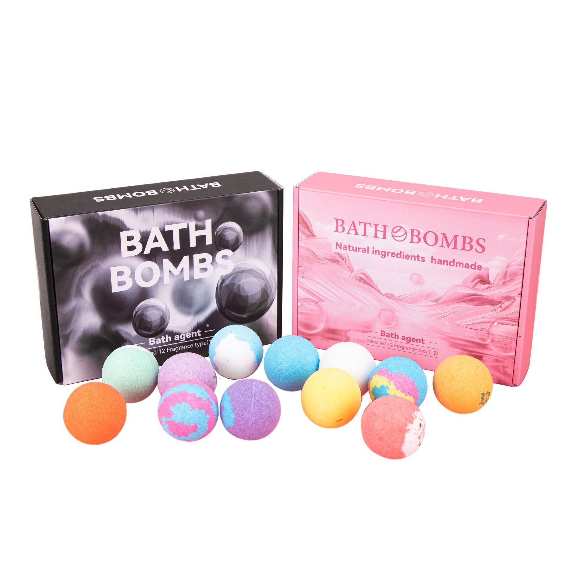 Fragrant Bath Salt Ball Set with Essential Oils