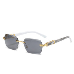 Gold Frame Full Grey Porcelain White