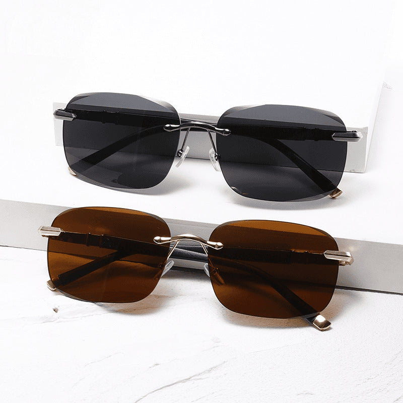 Frameless Cut Edge Sunglasses UV400 Protection