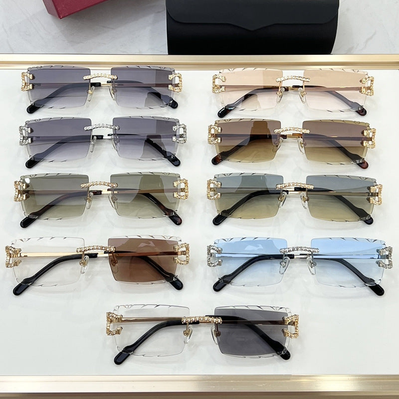 Frameless High-Looking Sunglasses