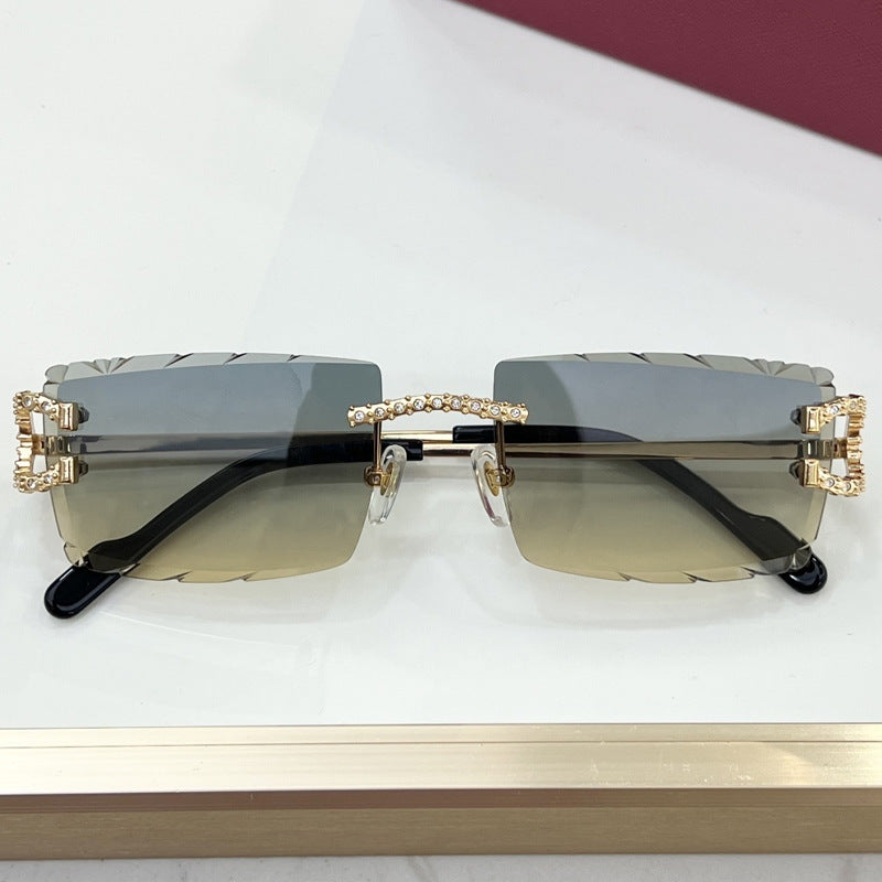 Frameless High-Looking Sunglasses